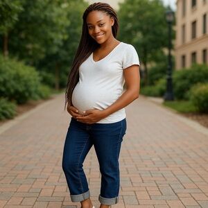 Citizens Of Humanity Maternity Women’s  Size 30 Straight Blue Jean Capris